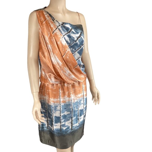 Robert Rodriguez Silk Dress Size 8 Abstract Print Feminine Flattering Statement - Picture 5 of 8